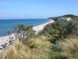 Ferienwohnung in Rerik - Haus am Meer - Blick auf den bewachten Badestrand und die Steilküste